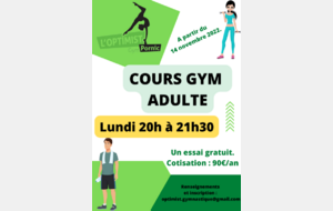 COURS GYM ADULTE